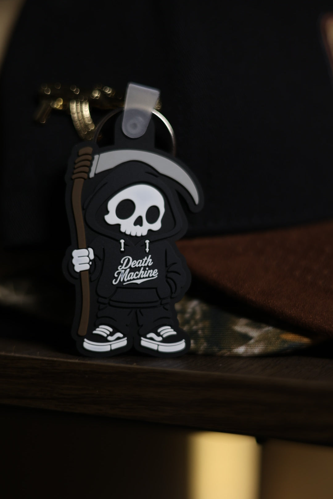 Skully Rubberized Keychain