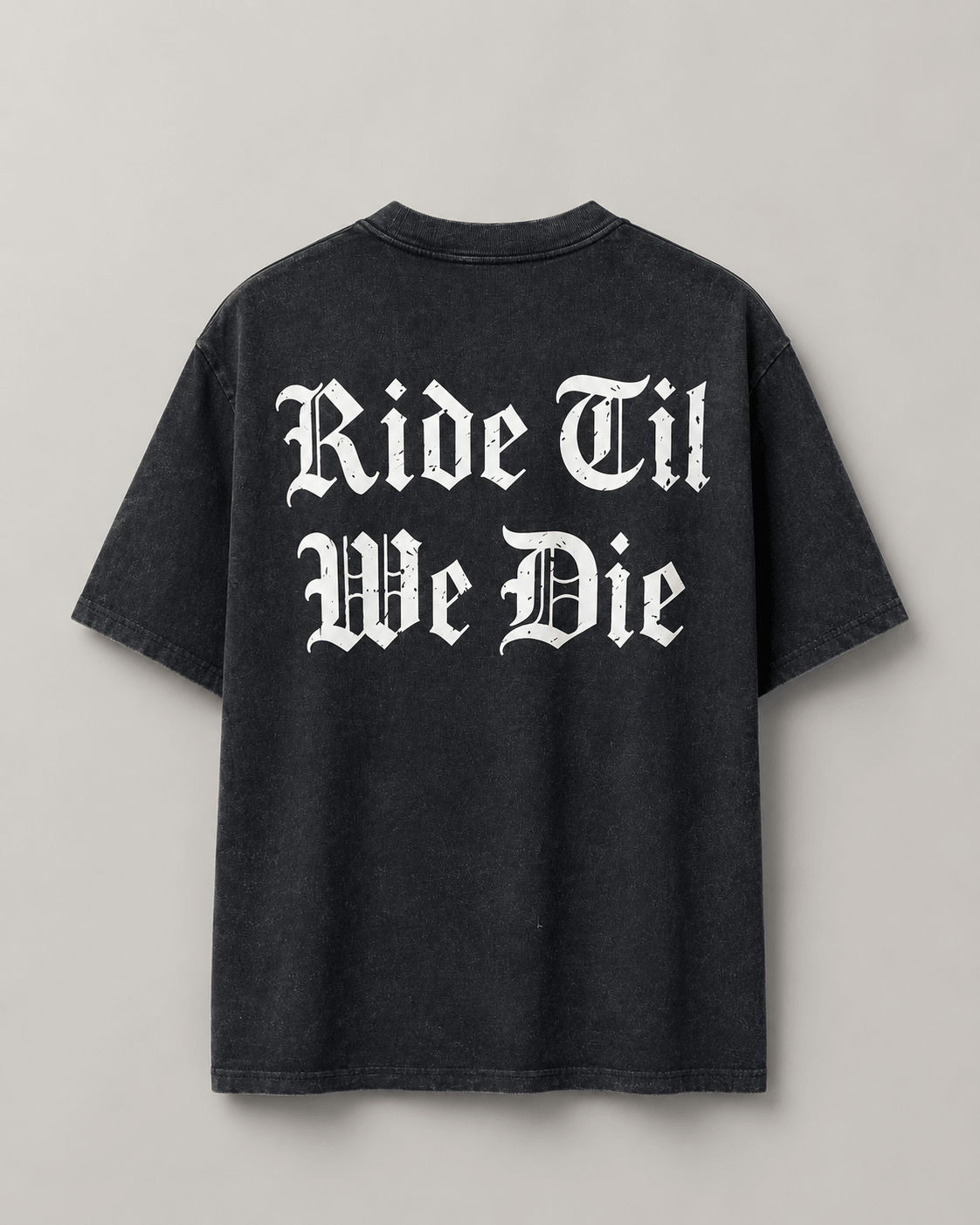 Ride Til We Die gothic black t-shirt